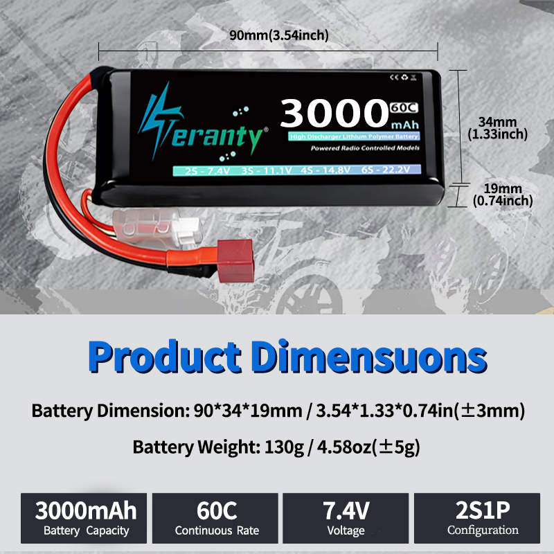 TERANTY 2S 3000mAh Lipo Batter - Drone Battery Lipo recensie en prijs