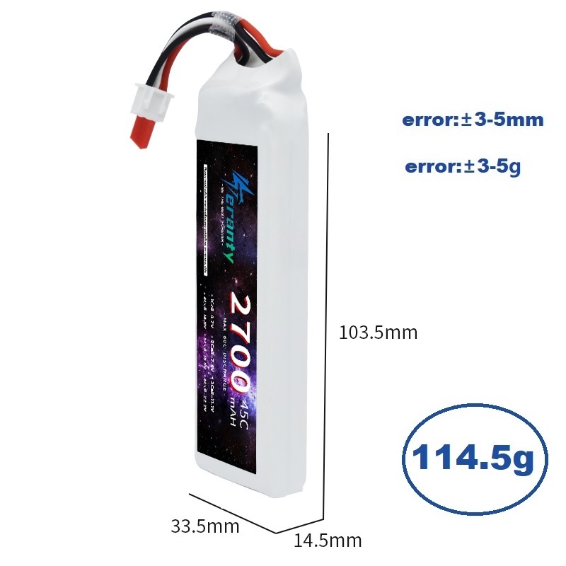 1/3 Stuks 2S 7.4V Lipo Batteri - Drone Battery Lipo recensie en prijs